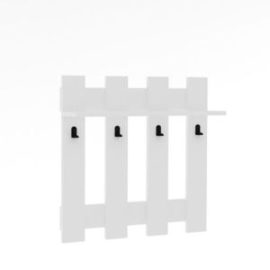 Cuier de perete Carina White, alb imagine