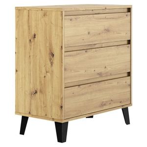 Comoda BOGAN 3S70, stejar artisan, maro imagine