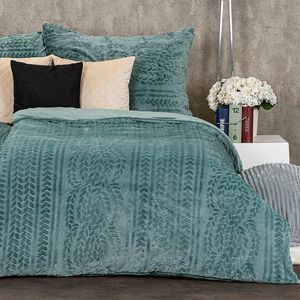Lenjerie de pat din microflanel 4Home Knit, 140 x200 cm, 70 x 90 cm imagine