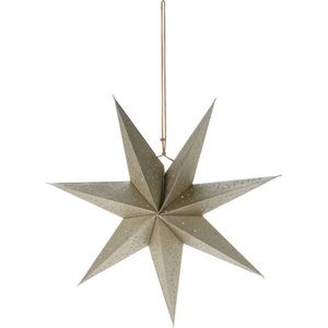 Stepped Christmas star, 45 cm, champagne imagine