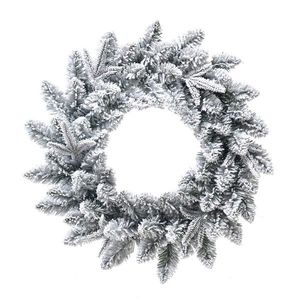 Coroană de Crăciun din ramuri de brad acoperite cuzăpadă, diametru 50 cm imagine