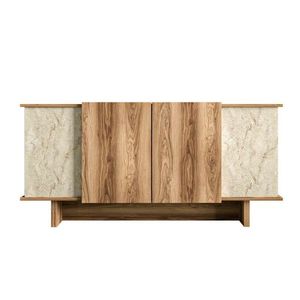 Dulap Diana Travertine and Walnut, bej imagine