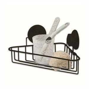 Raft de colț pentru baie Compactor Bestlock Black, 12, 8 x 23, 8 x 23, 8 cm, negru imagine