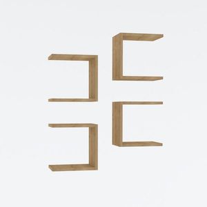 Raft Base Sapphire Oak, 4 buc., naturală imagine