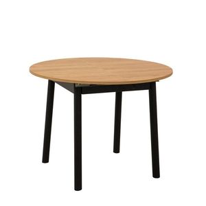 Masă de sufragerie Oliver Oak Black, negru imagine
