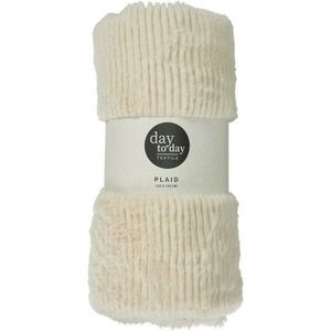 Pătură Stripy crem, 150 x 120 cm, crem deschis imagine