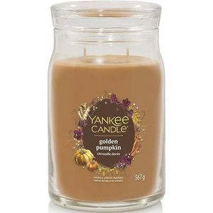 Lumânare parfumată mare Yankee Candle Signature Golden Pumpkin, 567 g, L imagine