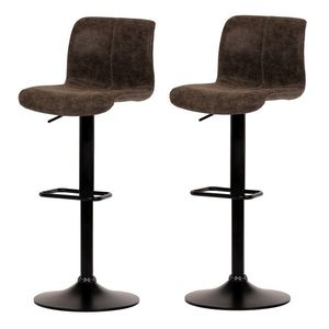 Set de scaune de bar AUB-806 BR3, 2 buc., maro imagine