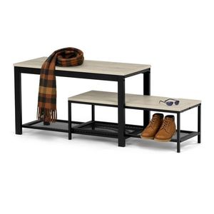 Set de 2 rafturi pentru pantofi, stejar Sonoma, maro deschis imagine