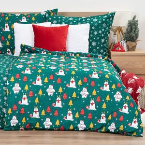 Lenjerie de pat din bumbac 4Home Polar Bear, 140 x 200 cm, 70 x 90 cm imagine