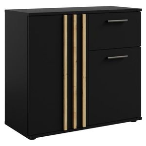 Dulap TOLIS 2D1S, negru, negru imagine