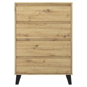 Comoda BOGAN 4S70, stejar Artisan, maro imagine