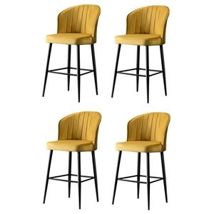 Set de scaune de bar Rubi Yellow, 4 buc., 4 buc imagine