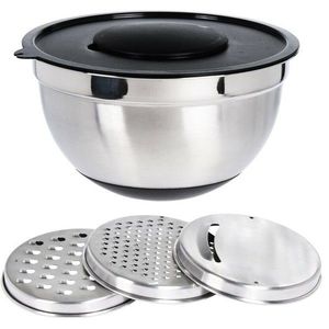 Castron din inox cu capac și răzătoare imagine