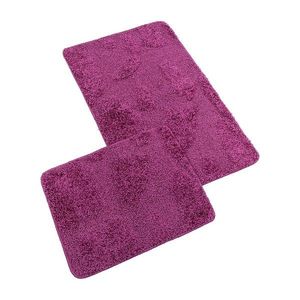 Bellatex Set covorașe de baie fără decupaj BANYSILVER fucsia, 60 x 100, 60 x 50 cm, roz imagine
