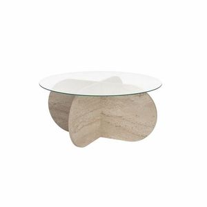 Măsuță de cafea Aeris Travertine, bej imagine