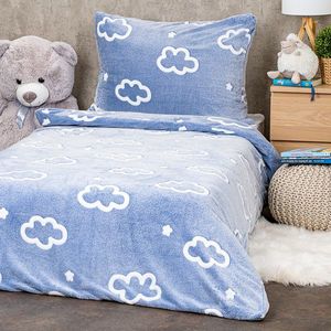 Lenjerie de pat luminoasă din microflanel 4Home Cloud, 140 x 200 cm, 70 x 90 cm imagine