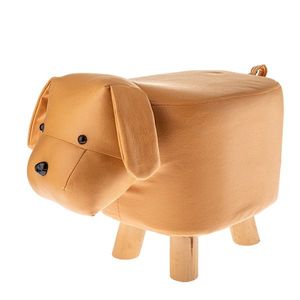 Scaun/taburetă lavabilă Pes, 45 x 28 x 24 cm, bej imagine