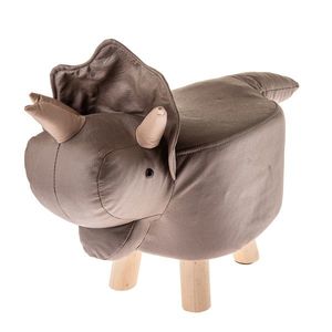 Scaun/taburetă lavabilă Nosorožec, 50 x 28 x 24 cm, maro imagine