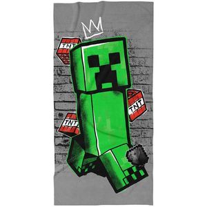 Carbotex Prosop pentru copii Minecraft Creep King, 70 x 140 cm imagine