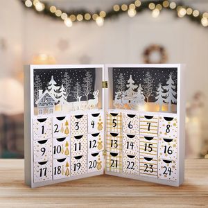 Calendar de Advent Solight LED Carte, 8x LED, 40 x30 cm, 2x AAA imagine