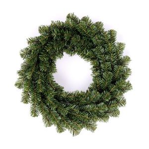 Coroană verde artificială, nedecorată, diametru 40cm, diam. 40 cm imagine