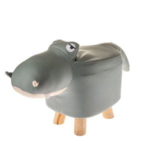 Scaun/taburetă lavabilă Hroch, 50 x 28 x 24 cm, gri imagine