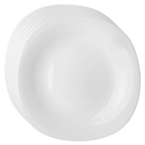 Set de farfurii de desert din sticlă opală AltomWhite harmony 21, 5 cm, 6 buc imagine