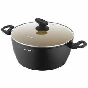 Florina Oală din aluminiu cu capac AmVegan byMateusz Gessler, 26 cm, 4, 8 l, diam. 26 cm imagine