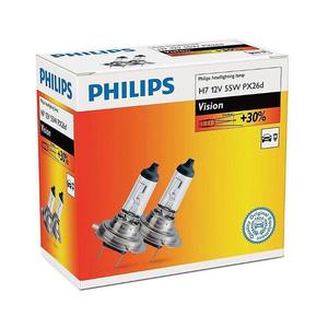 SET 2x Bec auto Philips VISION 12972PRC2 H7 PX26d/55W/12V imagine