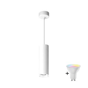 Lustră LED RGBW reglabilă pentru baie, suspendată pe cablu TURYN 1xGU10/6, 5W/230V IP44, alb imagine