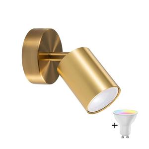 Aplica de perete LED RGBW dimabilă GOLDI, spot 1x GU10/6, 5W/230V, auriu imagine