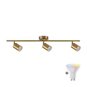 Spot LED RGBW dimmabil GOLDI 3xGU10/6, 5W/230V auriu imagine