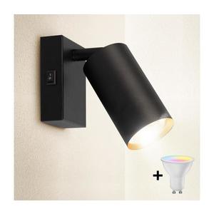 Brilagi SELE - Aplica spot LED de perete, dimmerabilă, 1xGU10/6, 5W/230V, negru/auriu imagine