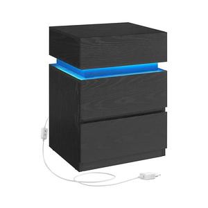 Noptieră SMARTIE cu iluminare, negru imagine