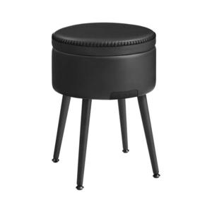 Taburet din piele CORE, negru imagine