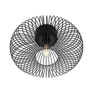 Nordlux - Plafonieră BERONI 1xE27/60W/230V Ø 40, 3 cm negru imagine