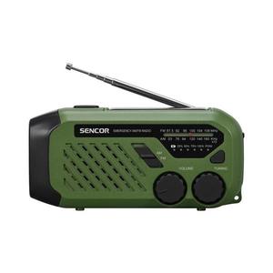 Radio de drumeție cu lanternă LED Sencor 5V/2000 mAh IPX4 verde imagine