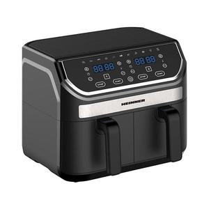 Heinner HAF-KDB1700BK - Friteuză cu aer cald duală, 8, 5 l, 1700W/230V, neagră imagine