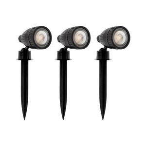Eglo 31028 - Set 3x lampă de exterior LED RGBW NEMA-C 1xGU10/5W/230V IP44 neagră+telecomandă imagine