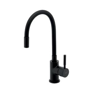 Baterie de chiuvetă cu pipă flexibilă FERRO negru mat imagine