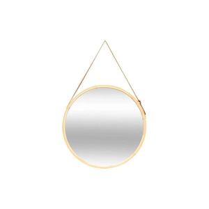 5five - Oglindă de perete LOFT, Ø 50 cm, cadru din bambus imagine