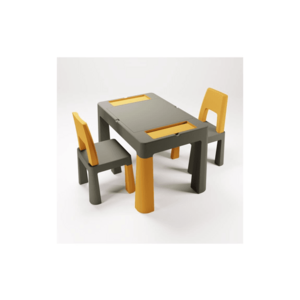 TEGA BABY - Set masă și scaune pentru copii, gri/galben imagine