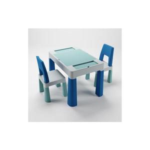 TEGA BABY - Set masă și scaune pentru copii, turcoaz/albastru/alb imagine