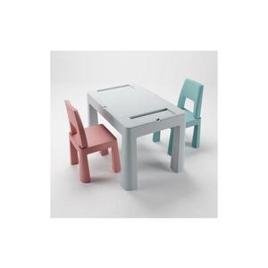 TEGA BABY - Set masă și scaune pentru copii, gri/roz/turcoaz imagine