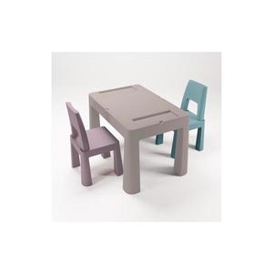 TEGA BABY - Masă și scaune pentru copii taupe/violet/turcoaz imagine