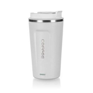 Banquet Cană termică de călătorie ARTY 450 ml, albă, alb imagine