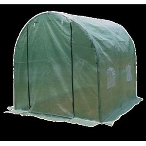 Seră de grădină din folie 200 x 200 x 200 cm verde, verde, 200 x 200 x 200 cm imagine