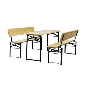 Happy Green Set de grădină cu spătar 75 x 60 x 115cm, maro deschis imagine