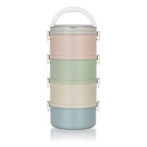 Sufertaș de plastic pentru alimente Banquet Avanza, 2, 8 l, 4 părți multicolor imagine